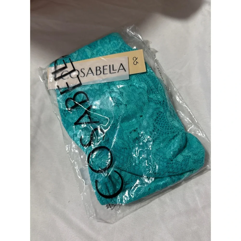 Cosabella Never Say Never Men's Classic G-String Andaman Sea Lace Thong S